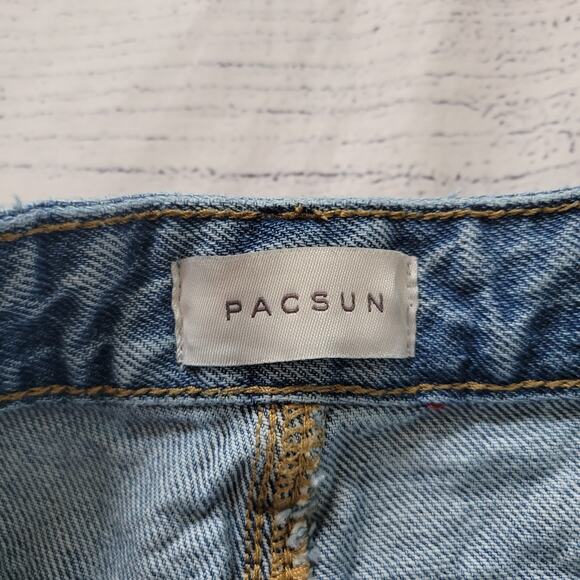 Pacsun Size 24 Jessie High Rise Baggy Light Wash Blue Jeans - Picture 5 of 9